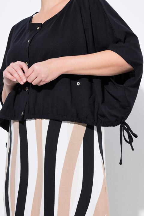 Produktbild Ulla Popken Shirt, Saumband, Rundhals, Halbarm (50, 52)
