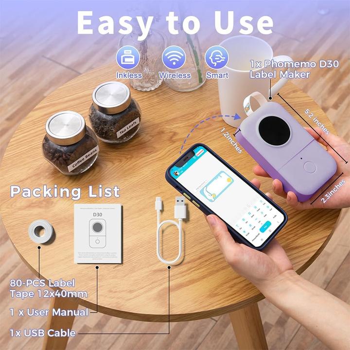 Produktbild Phomemo D30 PUR (203 dpi)