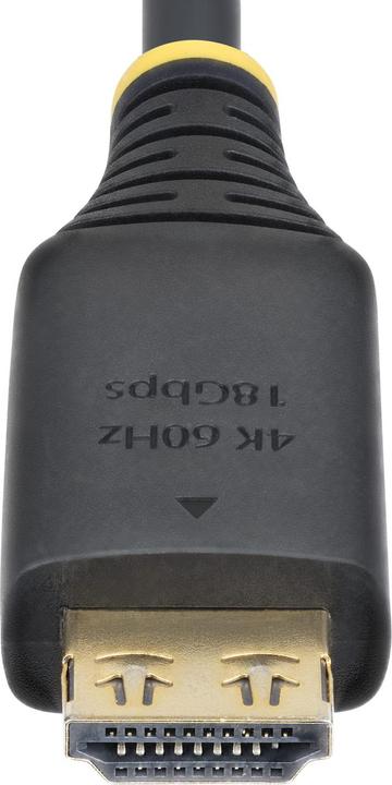 Produktbild StarTech .COM 10ft 3m High Speed HDMI Cable with Gripping Connectors 4K 60Hz/1440p 144Hz 18Gbps UHD H (3 m, HDMI, 2.0)