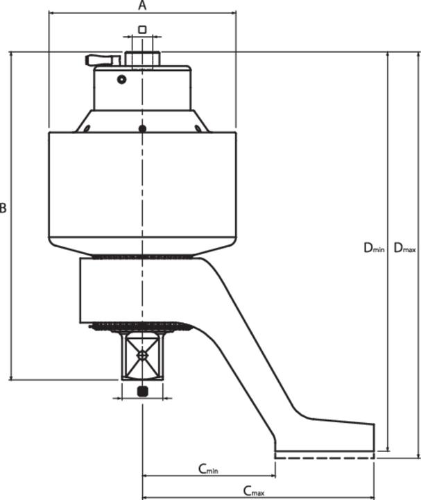 Produktbild GED DVV-130ZRS Drehmomentvervielfältiger DREMOPLUS ALU 13000 Nm (3/4", 380 Nm, 13000 Nm)