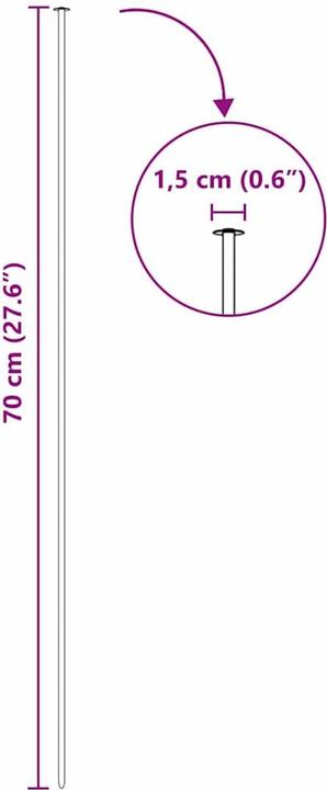Produktbild vidaXL Gartenbarriere