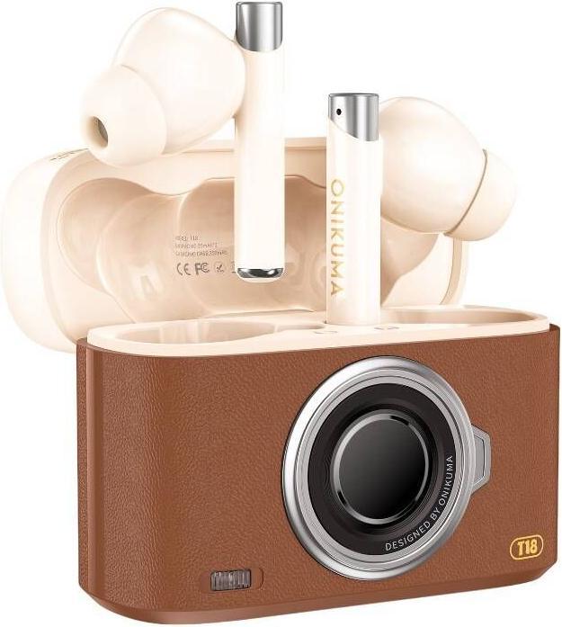 Produktbild Onikuma T18 Bluetooth In-Ear Earphones Brown (18 h, Kabellos)