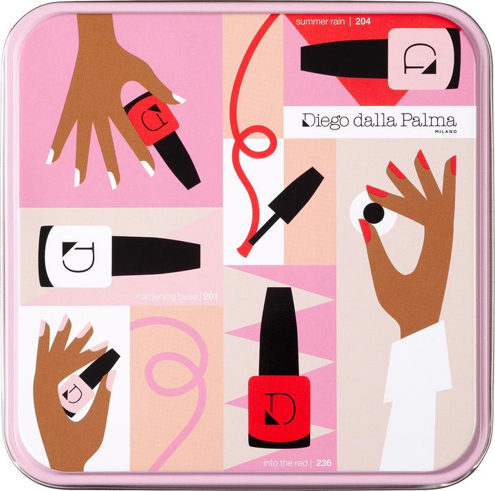 Immagine prodotto Diego dalla Palma Nails Kit (Base Indurente 201 + Smalto Summer Rain 204 + Smalto Into The Red 236) 14ml + 14ml + 14ml (204, 236, Smalto)