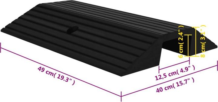 Image du produit vidaXL Schwellenrampe