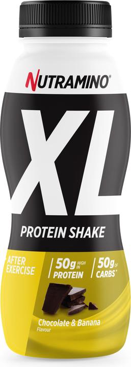Actual product image Nutramino Protein XL Recovery Shake (Banana, Chocolate, 12 pcs.)