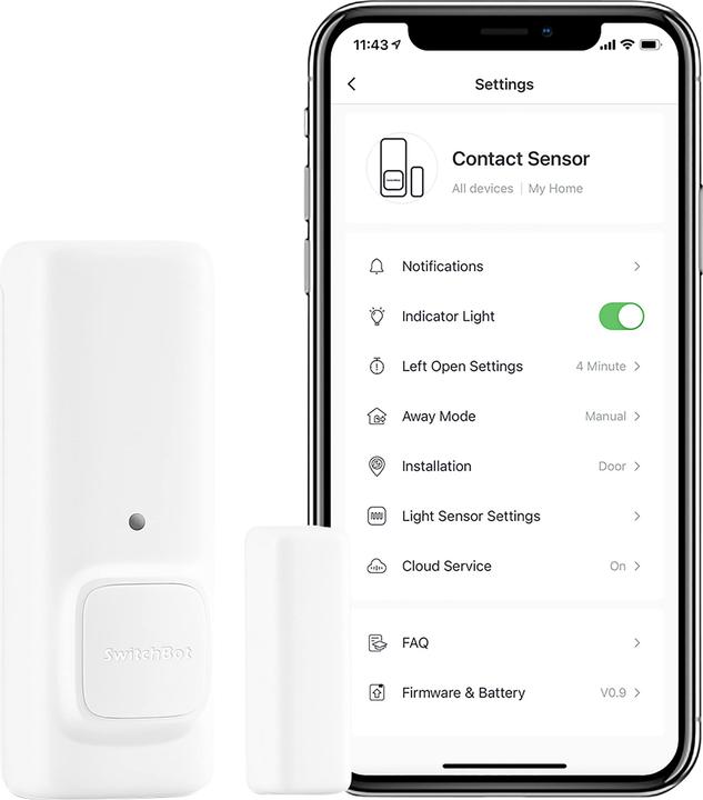 Produktbild SwitchBot Contact Sensor - Smarter Tür- & Fensterkontakt
