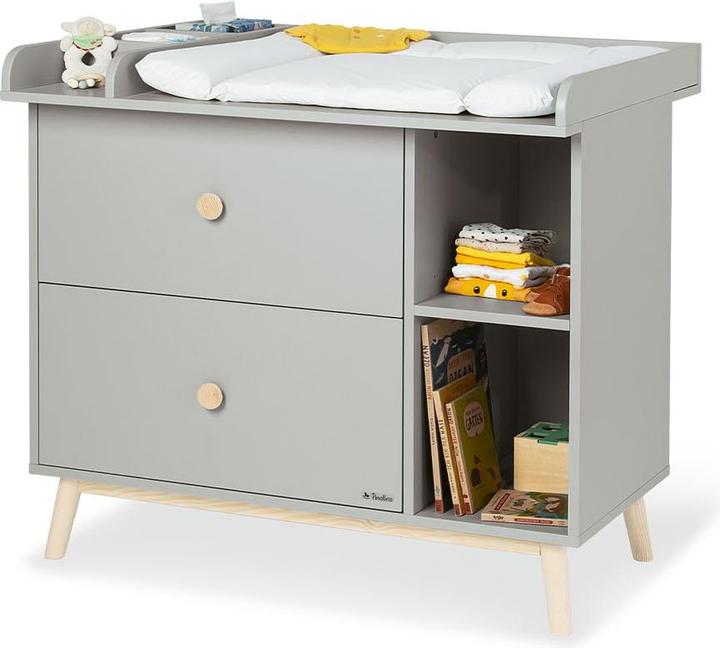 Immagine prodotto Pinolino Set per la cameretta dei bambini 'Dusk' grande, 3 pezzi. (Culla, Armadi bambini, Fasciatoio)