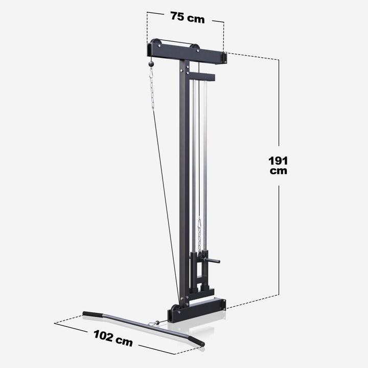 Actual product image Gorilla Sports Latzugturm zur Wandbefestigung
