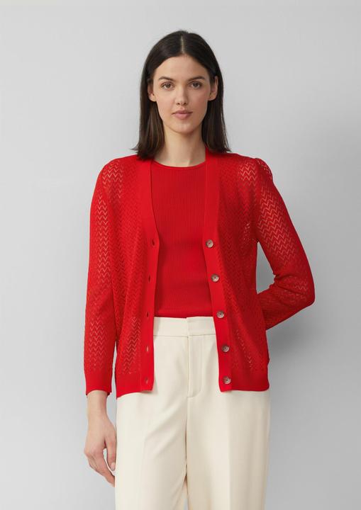 Produktbild S.Oliver Strickjacke Ajour-Strickjacke aus Viskosemix (36)