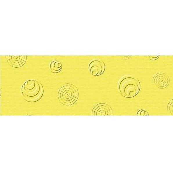 Ursus, Bastelpapier, Prägekarton Elegance 220g/qm 23x32cm VE=5 Blatt Retro citronengelb (220 g/m², 5 x)
