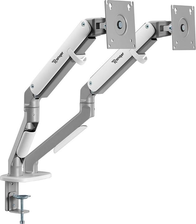 Ranqer Bras de surveillance Pro Dual wit (RQ-MONITOR-ARM-PRO-DUAL-WHT) (32")
