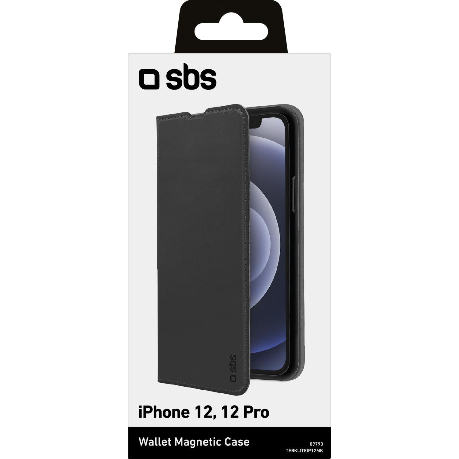 Thumbnail - SBS Klapphülle (Apple iPhone 12, Realme 12 Pro+), Smartphone Hülle, Schwarz