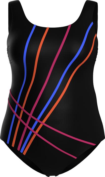 Immagine prodotto Ulla Popken Costume da bagno senza coppe con righe e scollo rotondo (48)