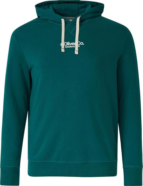 Produktbild s.Oliver Sweatshirt Kapuzenpullover aus Baumwollmix mit Label-Print (4XL)
