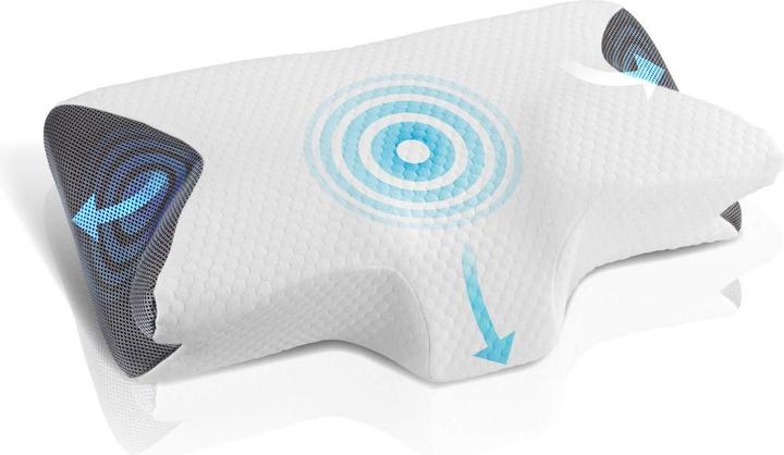 Wenko Maximex Poduszka pod głowę do spania na boku, memory foam, 60 x 36 cm (60 x 36 cm)
