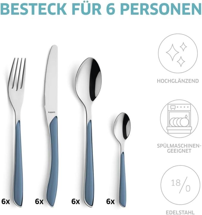 Immagine prodotto Kuppels Besteckset 2 2214 Prisma (24 Pezzo/i, Set di posate)