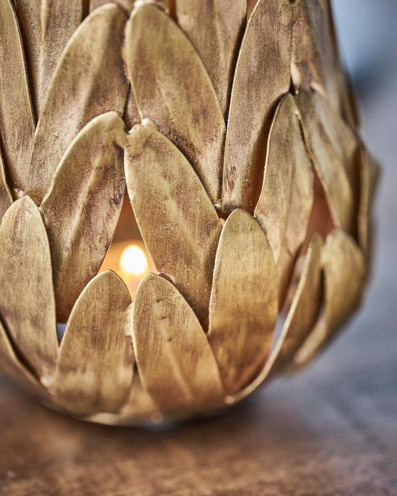 Actual product image House Doctor Tealight holder, HDLuka, antique gold (12 x 10 cm)