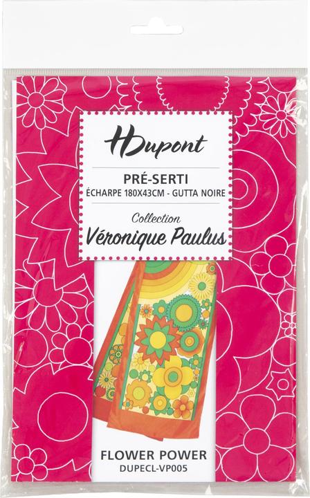 Actual product image H Dupont Silk scarf Flowerpower