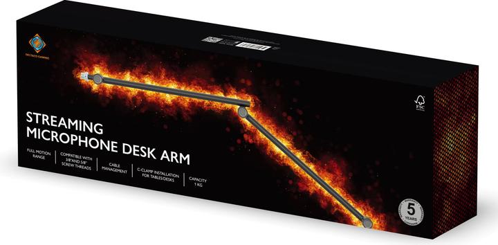 Image du produit Deltaco Gaming Support de table universel pour microphones de streaming