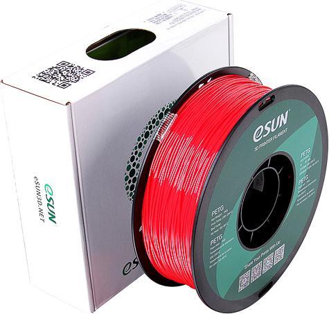 Actual product image eSUN PETG 1.75mm Solid Red 1kg 3D Filament (PETG, 1.75 mm, 1000 g, Red)
