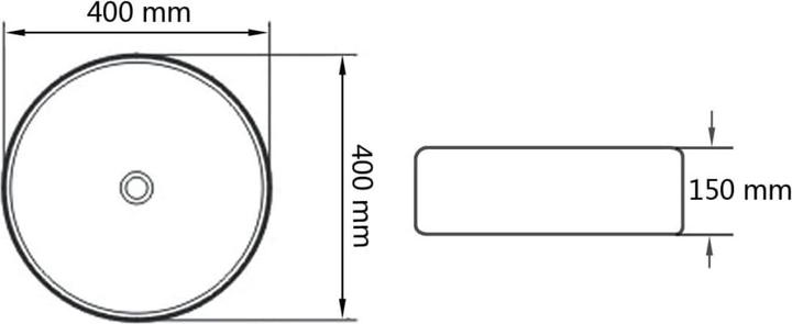 Actual product image vidaXL Agatho (400 mm, 400 mm)