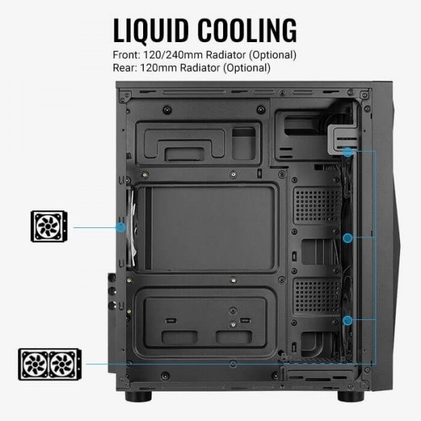 Produktbild AeroCool Glider Acrylic (ATX, mATX, Mini-ITX)