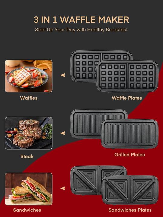 Produktbild Fohere 3 in 1 Sandwichmaker