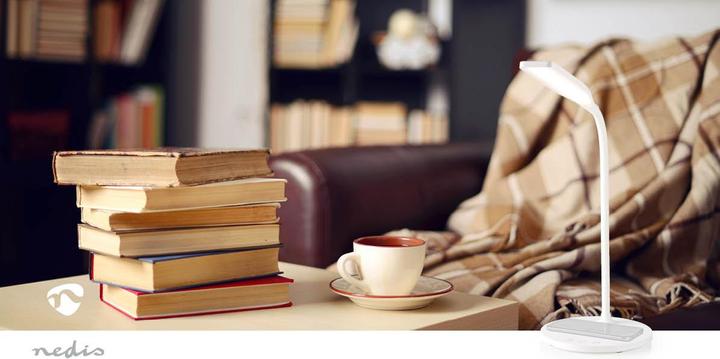 Actual product image Nedis LED lamp with wireless charger - dimmer switch - LED - 15 W - with dimmer - cold white/natural white (350 lm)