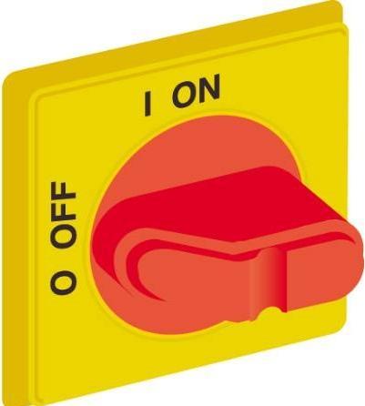 Actual product image ABB Drejegreb rød og gul for OT16FT-OT40FT OHYS2PJ