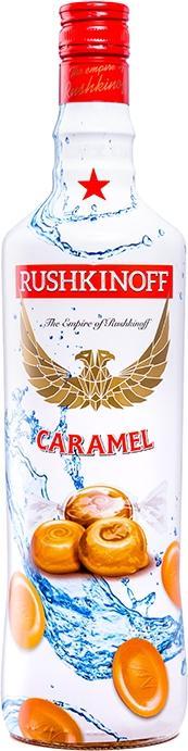Produktbild Rushkinoff Caramelo Likör auf Vodkabasis