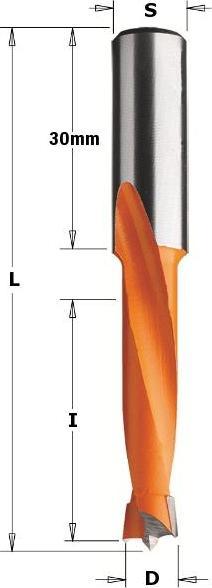 CMT 311.080.11 Dübelbohrer HW 8mm, Schaft 10x30 rechts (8 millimètres)