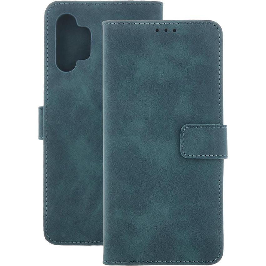 OEM Smart Velvet Hülle für Motorola Moto E22 dunkelgrün (Motorola Moto E22), Smartphone Hülle, Grün