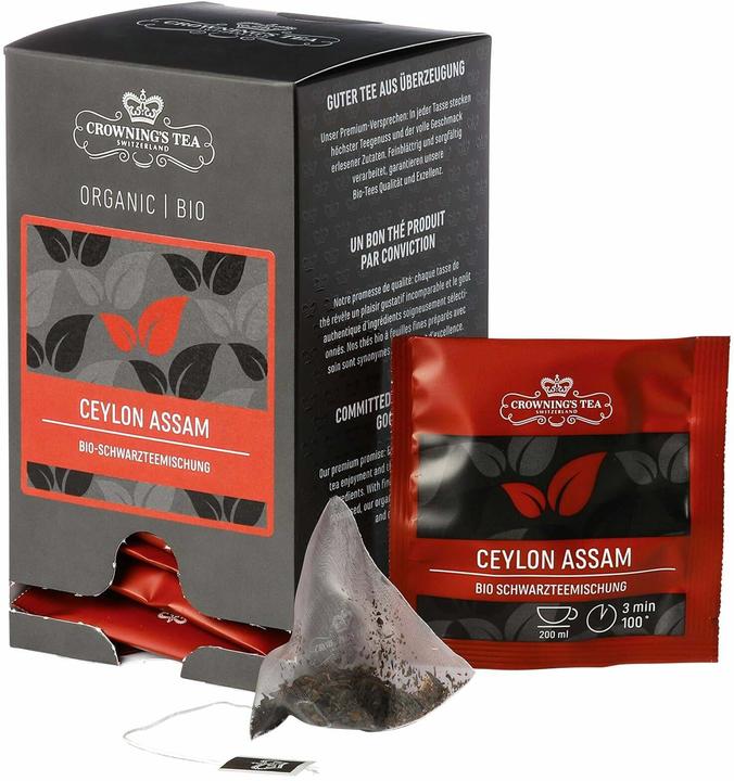 Crowning's Tea Teebeutel Bio Ceylon Assam 15 Stück (30 g)