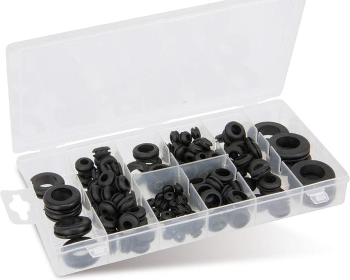 Produktbild BGS Gummi-Durchgangstüllen-Sortiment metrisch 180-tlg.