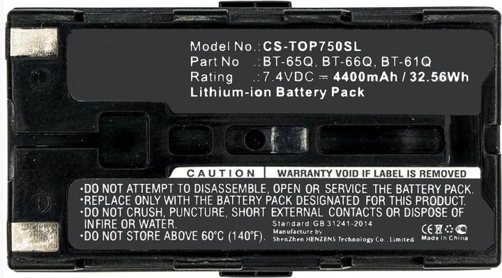 Produktbild AGI Akku kompatibel mit Topcon FC-2500 - Akku - 4.400 mAh (4400 mAh)