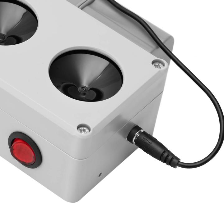 Produktbild Wiesenfield Ultraschall Tiervertreiber Tierschreck Marderschreck Akku 360° 1500 m²