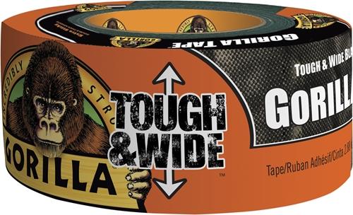 Gorilla 3044300 Armor Tape, PE Adhesive Tape Black, 0.42mm x 73mm x 27m (73 mm)