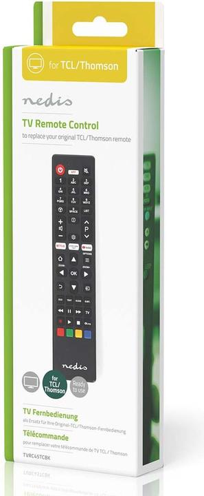 Actual product image Nedis Replacement remote control | Suitable for: TCL/Thomson | Fixed | 1 device | Amazon Prime / Netflix (Device-specific remote control, Infrared)