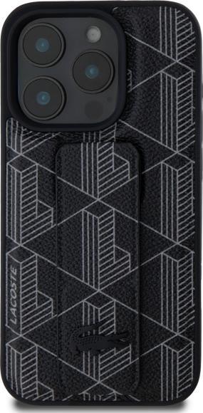 Actual product image Lacoste LCHCP16XGSPBSK iPhone 16 Pro Max 6,9" czarny/black hardcase Grip Stand Mono (Apple iPhone 16 Pro Max)