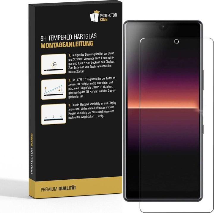 Produktbild Protectorking 1x echtes Tempered 9H Panzerhartglas 3D KLAR (1 Stück, Sony Xperia L4)