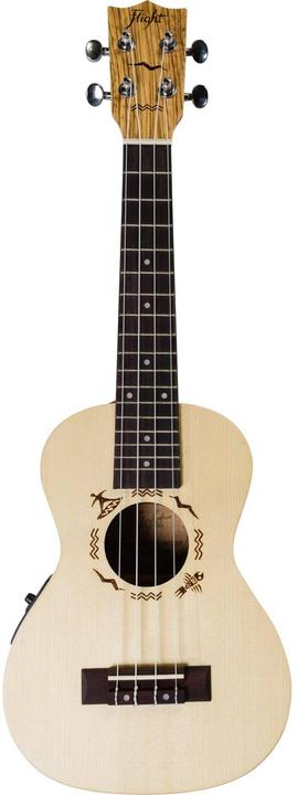 Flight Ukulele Concert – Spruce/Zebrano – CEQ (Concert)