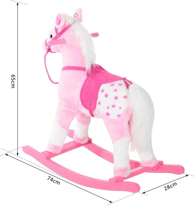Actual product image Jamb Rocking horse pink