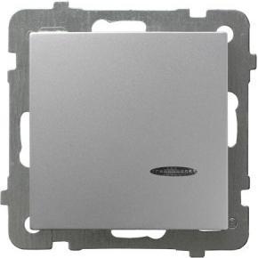 Thumbnail - Ospel ŁP-1GS/m/18, Taster + Schalter, Silber
