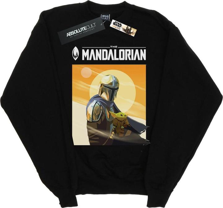 Immagine prodotto Star Wars The Mandalorian The Child Two Moons Felpa Uomo (4XL)