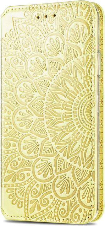 Produktbild König Design Hülle Handy Schutz für Apple iPhone 12 Mini Case Flip Cover Tasche Etuis Gelb (Apple iPhone 12 mini)