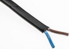 Produktbild RS PRO Netzkabel flexibel 2x0,5mm sw (100 m)