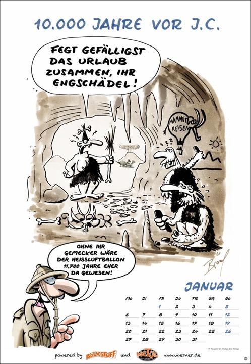 Produktbild Heye Werner Kalender 2025 (Harter Einband, Deutsch)