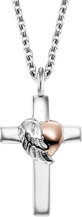 Immagine prodotto Engelsrufer ERN-CROSSHEART-BIR Collana da donna con croce da 40 mm, regolabile (Argento 925, 40 cm)
