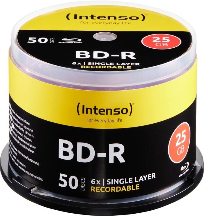 Intenso 1x50 BD-R 25GB 6x Speed, Cakebox (50 x)