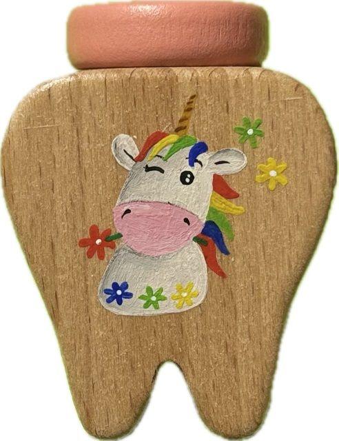 Produktbild Spielba Milchzahndose Einhorn Handbemalt in der Schweiz